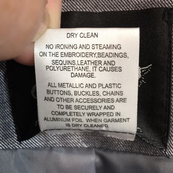 Milano Women's 2 Piece Skirt Business Power Suit w/ Blazer Sz 8 Gray - Picture 14 of 14